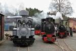 Anheizen der FGF Dampfloks ...  Walter Br�ck 10.05.2011