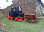 Feldbahnloks Deutz Feldbahndiesellok in einem Garten in Mondorf in der N�he von Bonn.19.3.10.