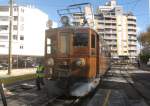 Ferrocarril de Soller Bf Palma ,Triebwagen Nummer 3 wird ans andere Ende des Zuges umgesetzt.aufgenomen am 09.11.2009