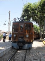 Ferrocarril de Soller Elektrotriebwagen No.1 aus dem Jahr 1912 der Ferrocarril de S�ller.