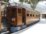 Ferrocarril de Soller Der h�lzerne Triebwagen No.1 der Ferrocarril de S�ller.