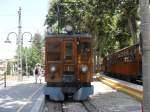 Ferrocarril de Soller Vorderansicht des Triebwagen No.1 der Ferrocarril de S�ller.Bahnhof S�ller am 19.7.10.