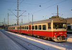 Finnish unit VR Sm1, Eioc driving trailer No. 6207, Helsinki Central Station, Line S waiting for departure to Kirkkonummi, 09 Feb 2012.