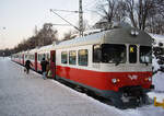 Finnish unit VR Sm2, Eioc driving trailer No. 6293, Helsinki Central Station, Line K waiting for departure to Kerava, 09 Feb 2012.