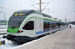 Finnish unit JKOY Sm5, car 07B, 2081 007-8, Helsinki Central Station, 11 Feb 2012.