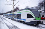 Finnish unit JKOY Sm5, car 09B, 2081 009-4, Helsinki Central Station, 11 Feb 2012.