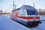 Finnish locomotive VR Sr2, No. 3201, Helsinki Central Station, 09 Feb 2012.