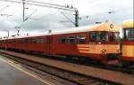 Zum Wochenende abgestellter SM2 Triebzug 6082/6282 am 16.07.2000 in Rihimki.