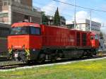 Lok NordCargo G2000-36NC vom Typ Vossloh-Mak-G2000BB.
Es ist noch zu sehen, ...