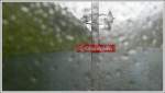 Typisches Augustwetter am Oberalppass, fotografiert durch die schmalen Scheiben der ...