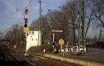 Formsignale Fl�gelsignale  im Bhf Hanau  11.01.98