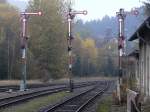 Ausfahrsignale in Br�gge (Westfalen). ...  Robert Viktor 30.10.2011