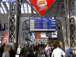 Wie imposant HBF Frankfurt am Main ist, aufnahme ist von ...