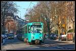 frankfurt-main In der n�he der Glauburgstra�e konnte ich eine Ptb-Traktion mit Sonne festhalten.