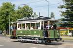 TW 29 der Geraer Strassenbahn als Gast beim Fahrzeugkorso 110 ...