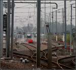 Nahezu unfotografierbar -     Bahn-Abstellanlage in Straßburg westlich des Haltepunktes Strasbourg Krimmeri-Meinau.