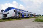 Ein Alstom Coradia Polyvalent ( Régiolis ) der SNCF in Wissembourg, 2.8.14.