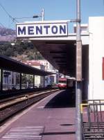Menton Gare SNCF am 12.