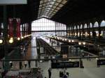 Blick in die wunderschne Halle des Gare d Nord am 20.9.05