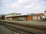 Der Bahnhof der franzsischen Kleinstadt Wissembourg am 02.11.2011.