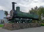 Dampflokomotive vor dem Eisenbahnmuseum in Mulhouse/Elsass, 2.10.12