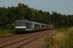 B 67000 (67521) mit RE 30908, Krimmeri Meinau - Sarreguemines in Wimmenau. 18.07.2012