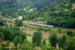 Ein weiteres Bild aus meinem Fundus: Malerisch und weit über die Landesgrenzen hinaus bekannt ist das Allier- Tal und die Strecke Clermont- Ferrand - Nîmes (Ligne 534) und dort im Besonderen