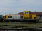 BB69295 - Eine Lok von SNCF-Infra, die fr die Bauzge der Hochgeschwindigkeitsneubaustrecke LGV-Rhin-Rhne im Einsatz ist.
08.05.2010 Lure 