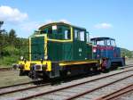 Y 6502 mit ein Hunslet Traktor im schlepp - Bf. Treignes - 12-05-2008