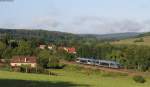 73751 und 758 als TER 94413 (Vesoul-Belfort) bei La Creuse  16.8.12