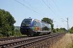 SNCF TER Alsace X73907 am 10.07.2015 als IRE (Mulhouse Ville - Freiburg (Brsg) Hbf) bei Hügelheim auf dem Weg in Richtung Zielbahnhof.