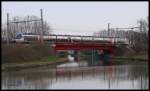 Ein Dieseltriebzug der Reihe 76 fährt hier am 10.03.2016 aus Vendenheim in Richtung Norden aus.