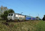 Mommenheim - 9. September 2020 : Fantomlok 26005 mit einem Stück TGV unterwegs zwischen Belfort und Blainville.
