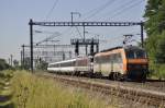 BB26165 + BB15020 mit dem Nachtzug von Nizza nach Luxembourg im Gleisdreieck bei Berchem. Aufgenommen am 25.07.2012