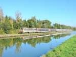 Steinbourg 18/10/2014 : BB 26167 mit EC 90 nach Brussel.