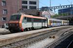 SNCF Lok 426141 mit einem Regio ter Alsace im Bhf.Basel SNCF.30.06.15