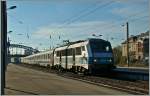 Zur Feier des Tages: die BB 26 164 erreicht mit einen EC Bruxelles - Basel den Bahnhof von Mulhouse.