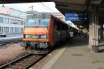 SNCF BB 26149  Orlénans  am 20.08.2014 mit einem TER (Strasbourg - Basel SBB (SNCF)) beim Zwischenhalt in Mulhouse Ville.