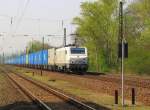 ITL E 37 528 (91 87 0037 528-3 F-CBR) mit dem DGS 40424 von Culmont-Chalindrey nach Malaszewicze, in Naumburg (S); 20.04.2011