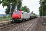 E37 519 von CBrail mit Kesselwagenzug in Fahrtrichtung Eisenach.