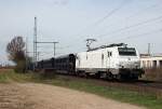 Akiems E37 511 in Porz Wahn am 17.04.2013