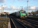 Am 24.11.2013 kam 37041 mit einem Kesselzug aus Richtung Magdeburg durch Stendal und fuhr weiter über Salzwedel nach Hamburg. 