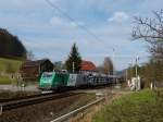 437 026 Frettchen fährt hier für die ITL einen Autozug nach Bad Schandau durch Strand.