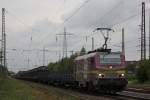 Akiem/HSL 37027 am 17.9.13 mit dem HSL/Saarrail Drathrollenzug von Bremen nach Neunkirchen in Ratingen-Lintorf. 