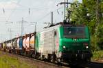 437003 der SNCF bei der Durchfahrt von Ratingen-Lintorf am 10.06.2015.