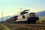 Frankreich, Meuse, ein SNCF  Bgeleisen  des Typs BB-12000, mit einem Gterzug, Scan eines Dias aus dem Jahr 1976