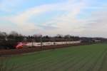 Thalys PBKA 4342 als THA 9437 (Paris Nord - Essen Hbf) in Langenfeld (Rheinland) am 12.01.13