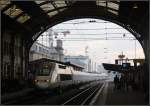 Einfahrt -     Ein TGV aus Süddeutschland erreicht Strasbourg Gare Centrale.