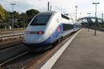 Nachschuss auf TGV Duplex 704, als dieser am 20.08.2014 als TGV (Paris >Est.