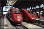 Thalys 4321 und 4345 in Paris Gare du Nord.